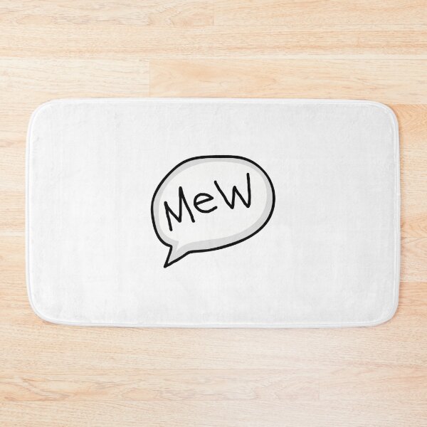 Item preview, Mew text bubble designed and sold by eviltorn.