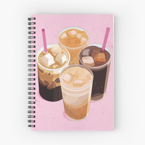 Item preview, Iced Coffee Cup Stacks, Caffeine Date Retro Illustration designed and sold by Dazzline Designs.