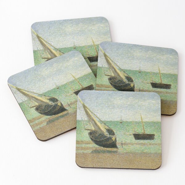 Item preview, Low Tide at Grandcamp Georges Seurat painting designed and sold by ArtUnova.