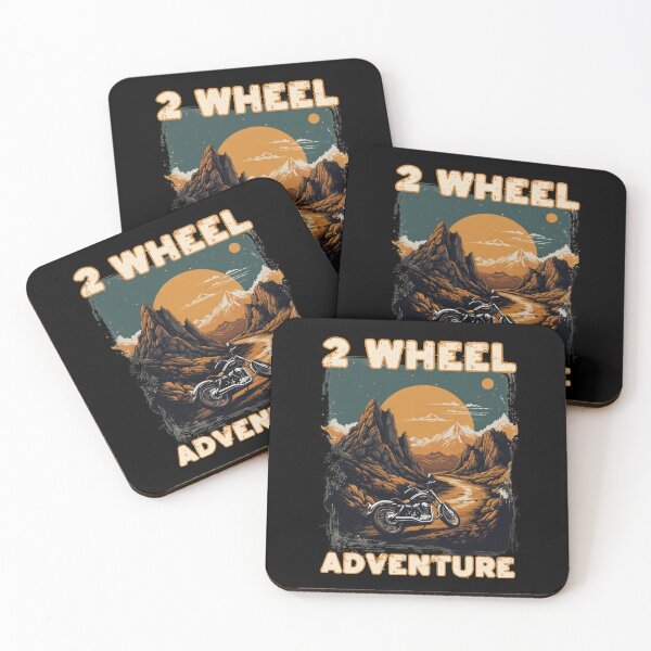 Item preview, 2 WHEEL ADVENTURE cool retro vibe motorcycle travelling design designed and sold by Jt41.