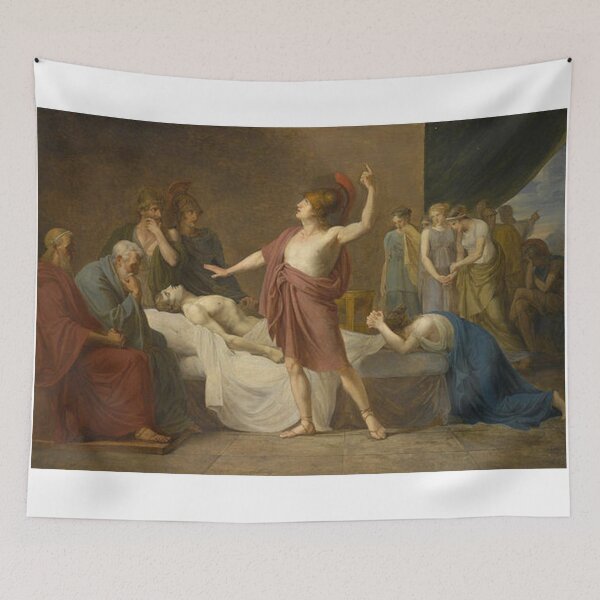 Item preview, Achilles Lamenting the Death of Patroclus  designed and sold by jillallenn.
