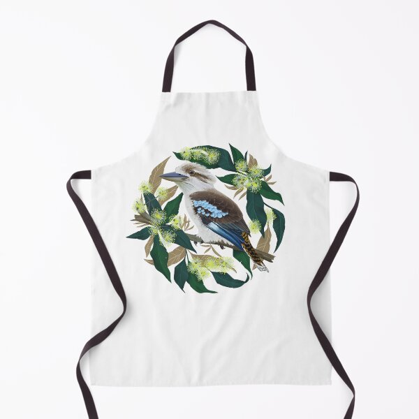 Item preview, Laughing Kookaburra, Australian native bird in gum tree designed and sold by ArtOfSmallJoys.