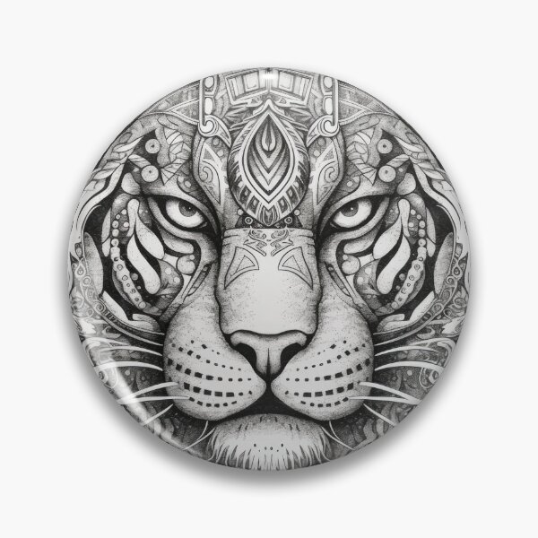 Aperçu de l'œuvre Tête de tigre. Tatouage Animal créée et vendue par maxa0109.