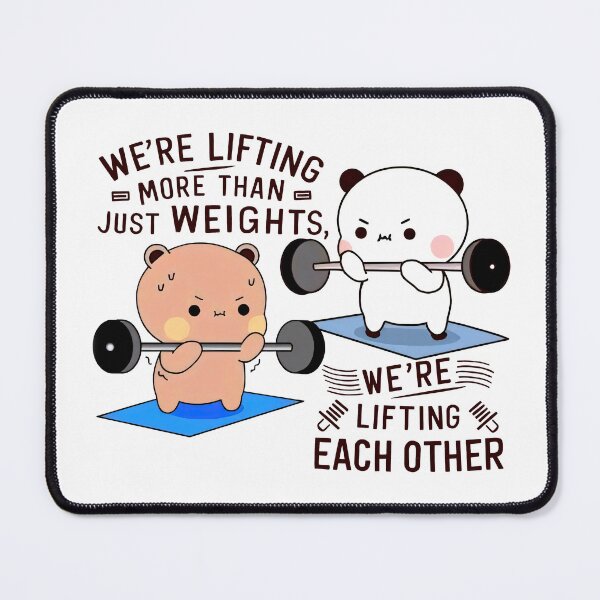 Item preview, Bubu & Dudu Lifting Each Other In Full of Love, - We're lifting more than just weights, we're lifting each other. designed and sold by FEBRICAST.