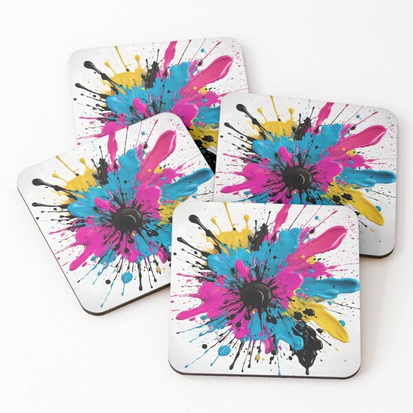 Item preview, Centred paint splash and ink splats 05 designed and sold by HardToFindMerchandise.