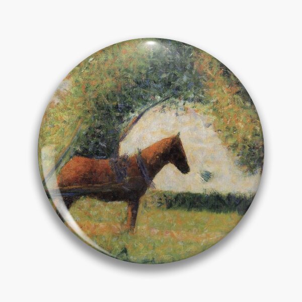 Item preview, Horse and Cart Georges Seurat painting designed and sold by ArtUnova.