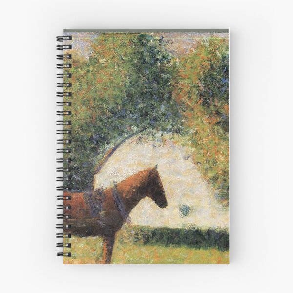 Item preview, Horse and Cart Georges Seurat painting designed and sold by ArtUnova.