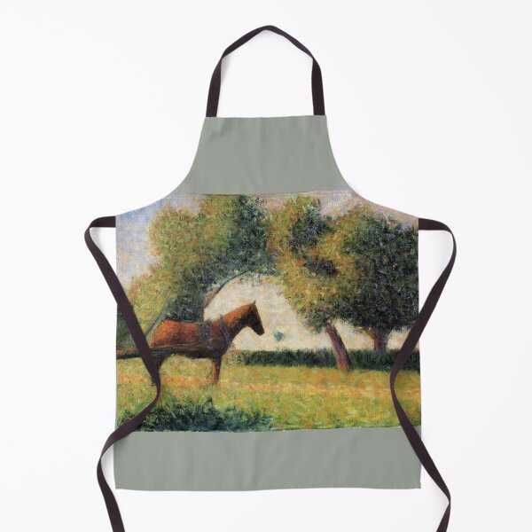 Item preview, Horse and Cart Georges Seurat painting designed and sold by ArtUnova.