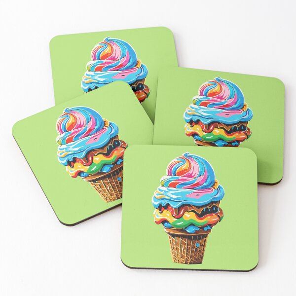 Item preview, Colorful Ice Cream Cone designed and sold by CrazySweets.