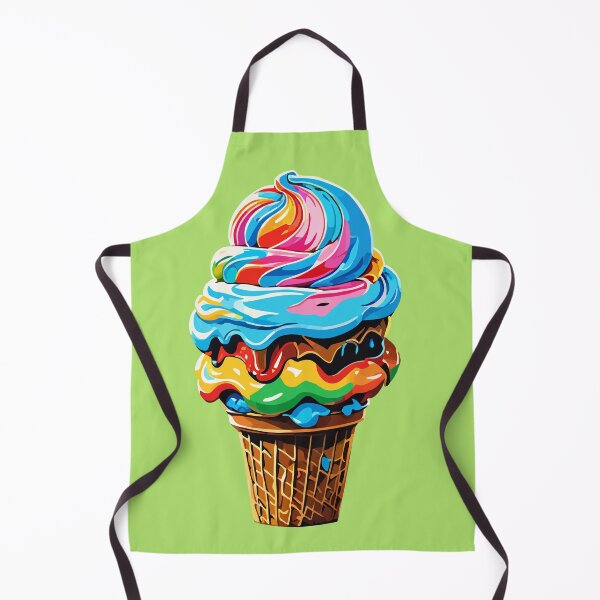 Item preview, Colorful Ice Cream Cone designed and sold by CrazySweets.