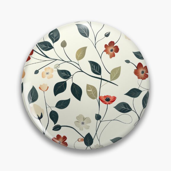 Item preview, Floral Pattern 5 flowers design designed and sold by LD ART.
