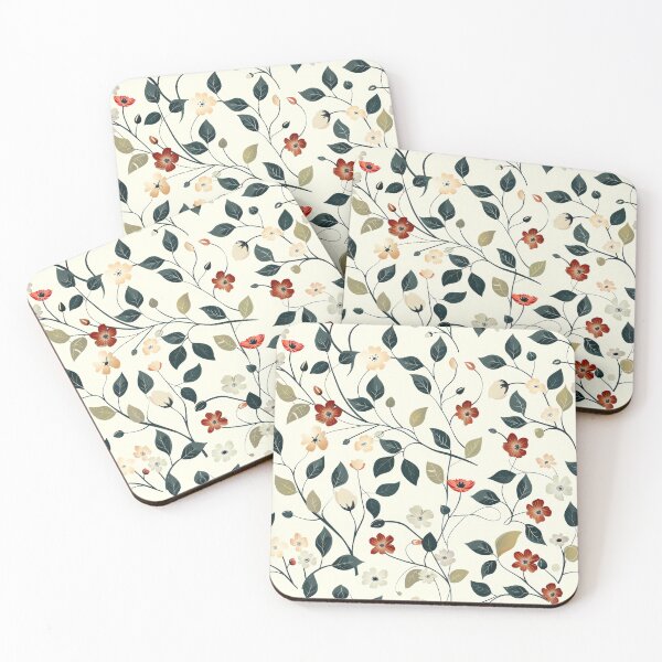 Item preview, Floral Pattern 5 flowers design designed and sold by LD ART.