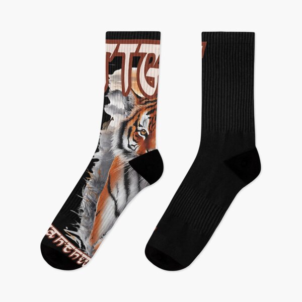 Item preview, TIGER panthera tigris groovy Indian style font and nature design designed and sold by Jt41.