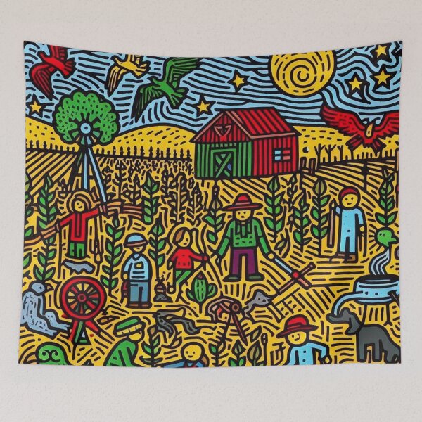 Item preview, Whimsical Farm Life - 051 designed and sold by sagaofsilence.
