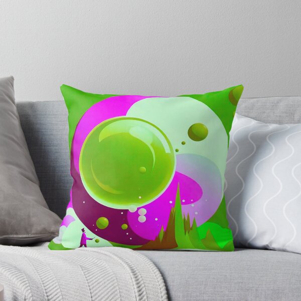 Item preview, Vibrant Fusion: Green and Pink Bubble Design designed and sold by GrizzlyCollective.