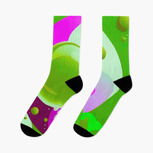 Item preview, Vibrant Fusion: Green and Pink Bubble Design designed and sold by GrizzlyCollective.