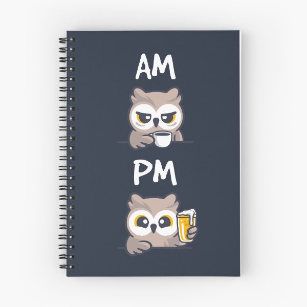 Item preview, AM PM Owl designed and sold by NemiMakeit.