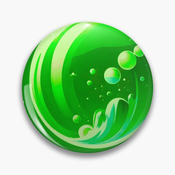Item preview, Emerald Sphere: Green Bubble Over Mountains designed and sold by GrizzlyCollective.