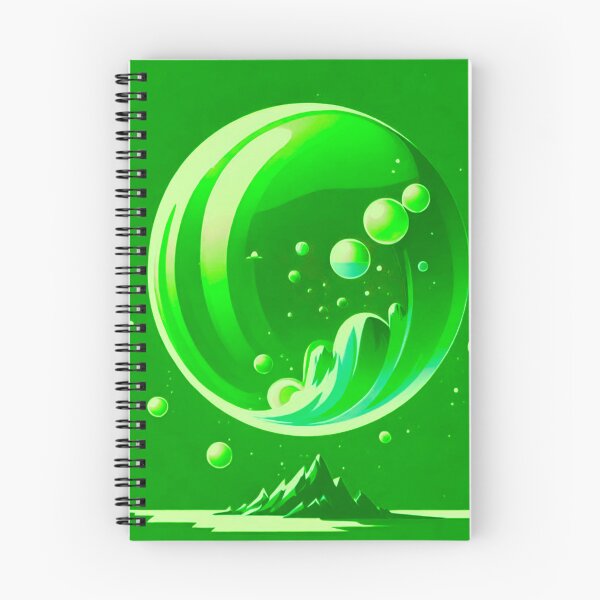 Item preview, Emerald Sphere: Green Bubble Over Mountains designed and sold by GrizzlyCollective.