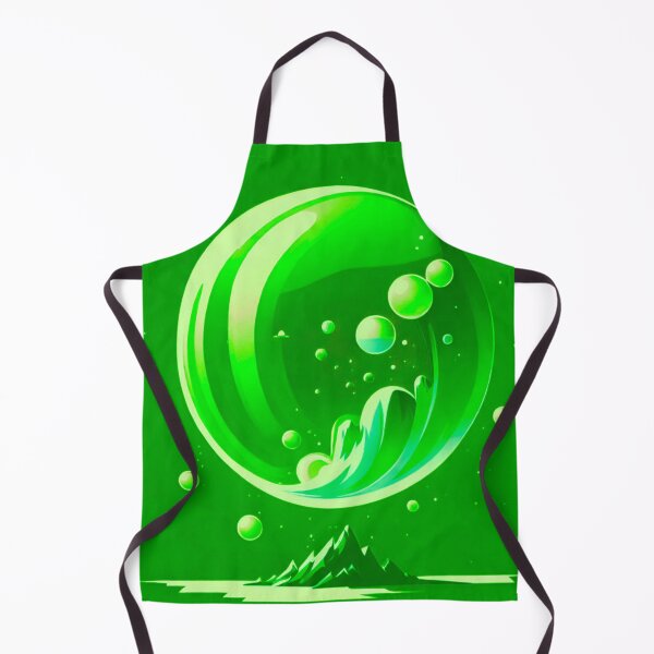 Item preview, Emerald Sphere: Green Bubble Over Mountains designed and sold by GrizzlyCollective.