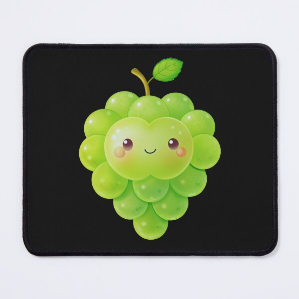 Item preview, Giggly Green Grapes: Kawaii Smiles Collection designed and sold by JAMESAMORN.