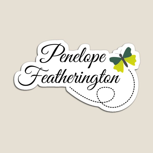 Aperçu de l'œuvre Penelope Featherington et le papillon créée et vendue par SquareKeyStudio.