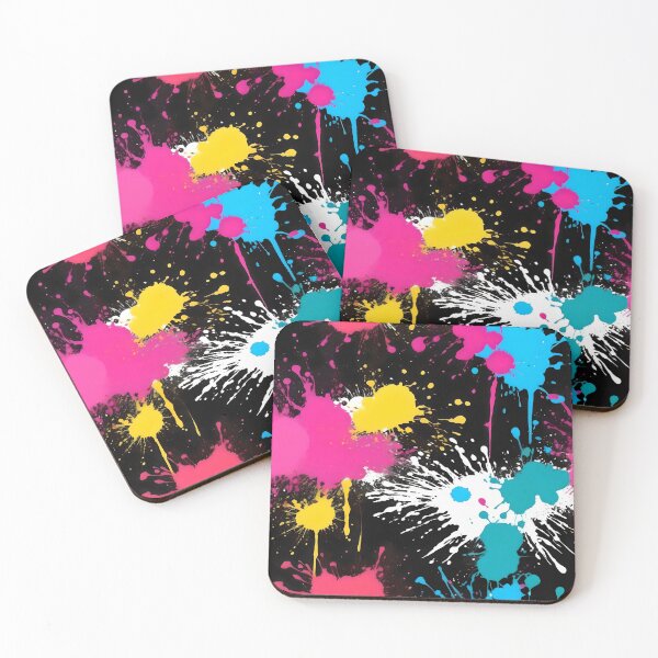 Item preview, Punk style paint splash, spots and runs abstract wall art 12 designed and sold by HardToFindMerchandise.