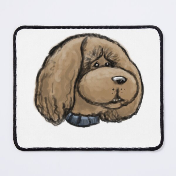 Item preview, Brown Poodle Head Sticker designed and sold by CreateForDogs.