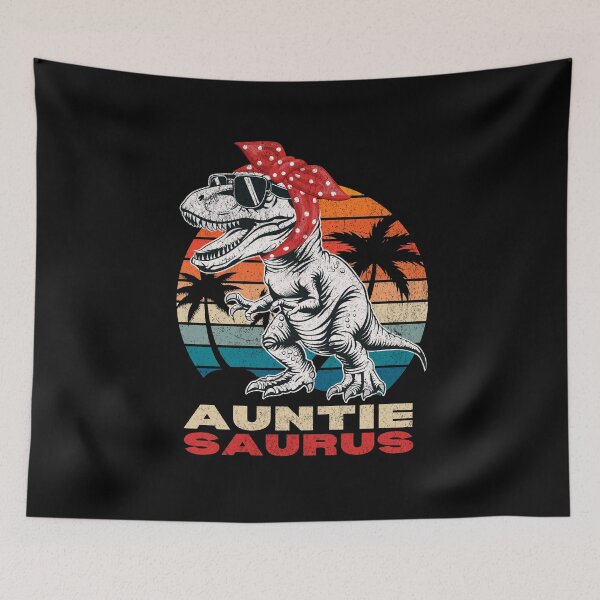 Item preview, Auntie Saurus Rex Dinosaur Retro Vintage Style for Auntie designed and sold by PantatKiller.
