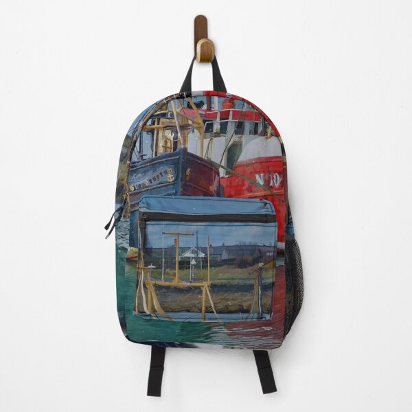 Item preview, Vintage Boats on the beach Calm atmosphere, watercolors designed and sold by RokaCircles.
