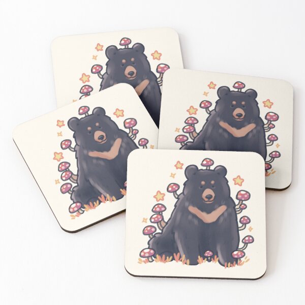 Item preview, Mushrooms Black bear   designed and sold by Artofmayara.