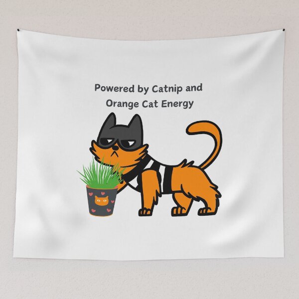 Item preview, Cute Funny Orange Ginger Cat Laying on Laptop designed and sold by Coldhand34.