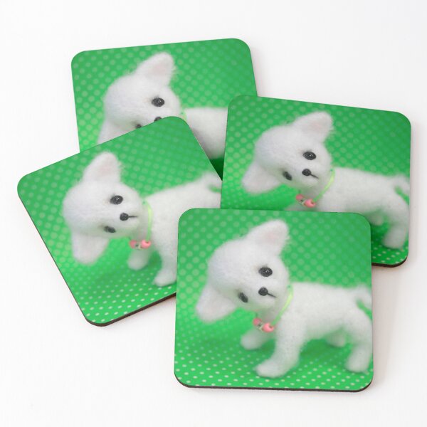 Item preview, Portrait of cute white toy dog designed and sold by olena2552.