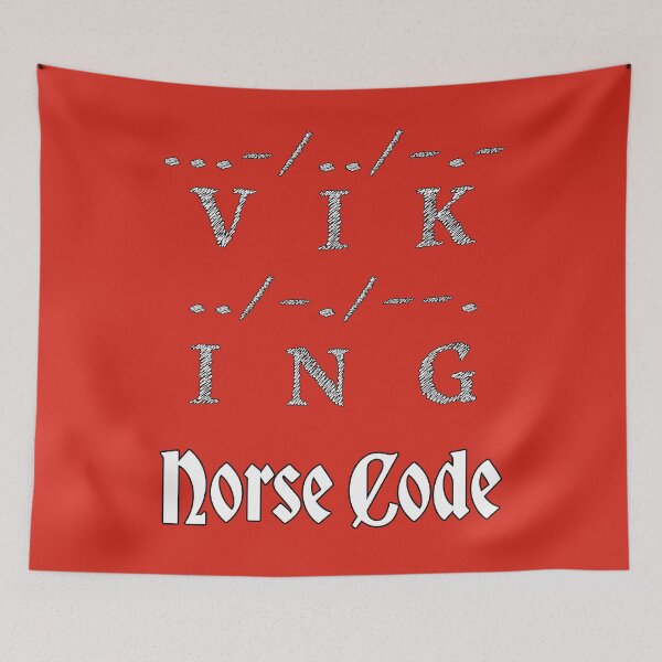 Artikelvorschau, Norse Code – Wikinger-Vaterwitz im Morsecode entworfen und verkauft von Matthew Kinnersly.