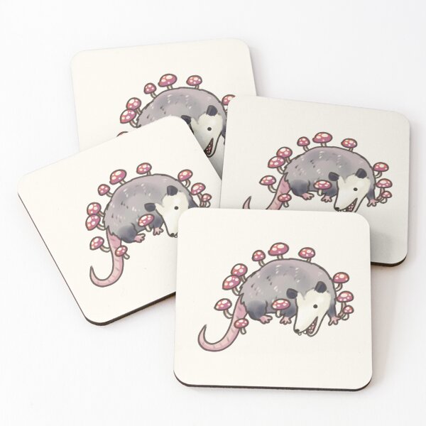 Item preview, Opossum and mushrooms  designed and sold by Artofmayara.