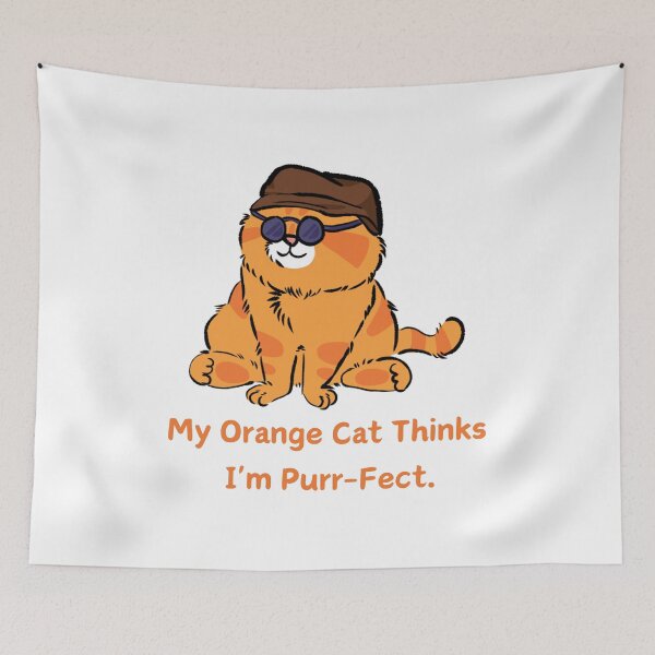 Item preview, Cute Funny Orange Ginger Cat  designed and sold by Coldhand34.