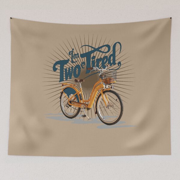 Item preview, Im two tired - Dirt biking - Gravel biking - E biking - Beach biking - Biking summer designed and sold by JansenGS.