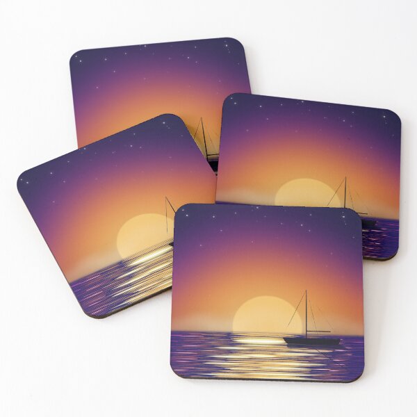 Item preview, Sunset with sailboat designed and sold by Discovery1701.