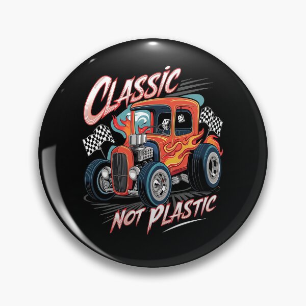 Item preview, Classic not plastic - Hot rod oldschool - Oldschool automobile - smokin' hot rod - American oldschool designed and sold by JansenGS.
