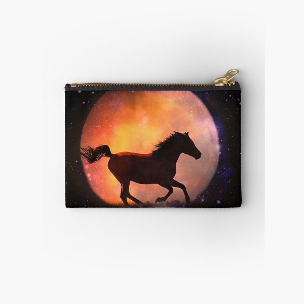 Item preview, Beautiful Fantasy Horse and Moon, Running Horse Fine Art designed and sold by Stephanie Laird.
