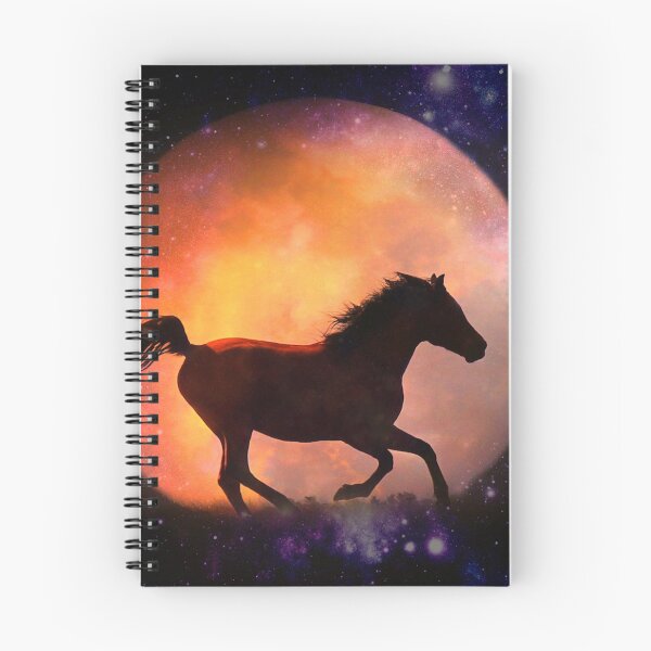 Item preview, Hermoso caballo y luna de fantasía, Running Horse Fine Art designed and sold by Stephanie Laird.