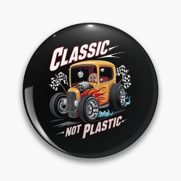 Item preview, Classic not plastic - Hot rod oldschool - Oldschool automobile - smokin' hot rod - American oldschool designed and sold by JansenGS.