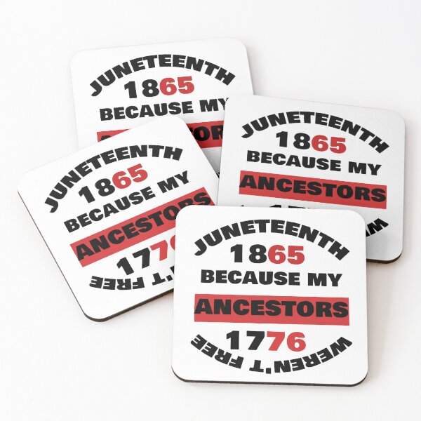 Item preview, Juneteenth 1865 Because My Ancestors 1776 Weren't Free T-shirt/Hoody/Phone Case designed and sold by justforyou2024.