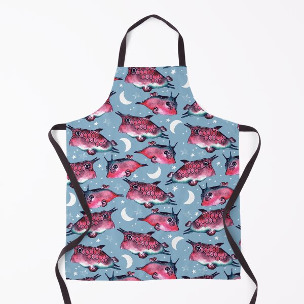 Item preview, Boxfish, Pink on blue background designed and sold by Alex Blud.