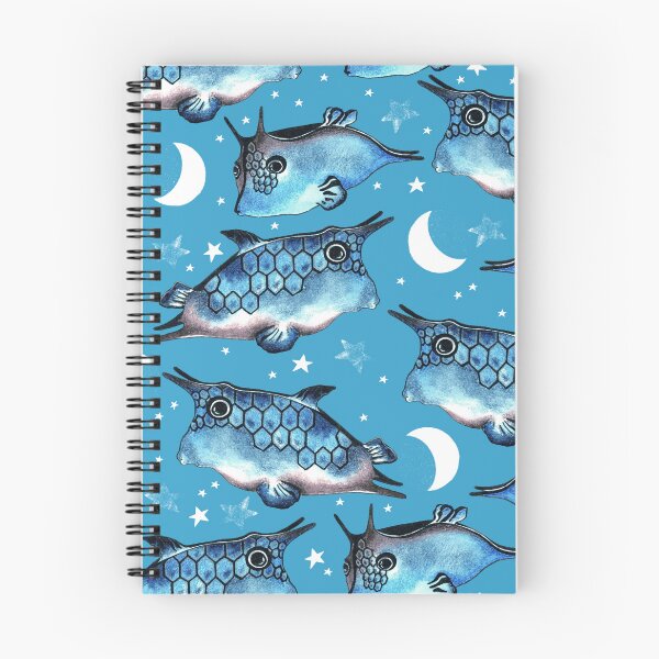 Item preview, Boxfish, Blue on blue background designed and sold by Alex  Blud.