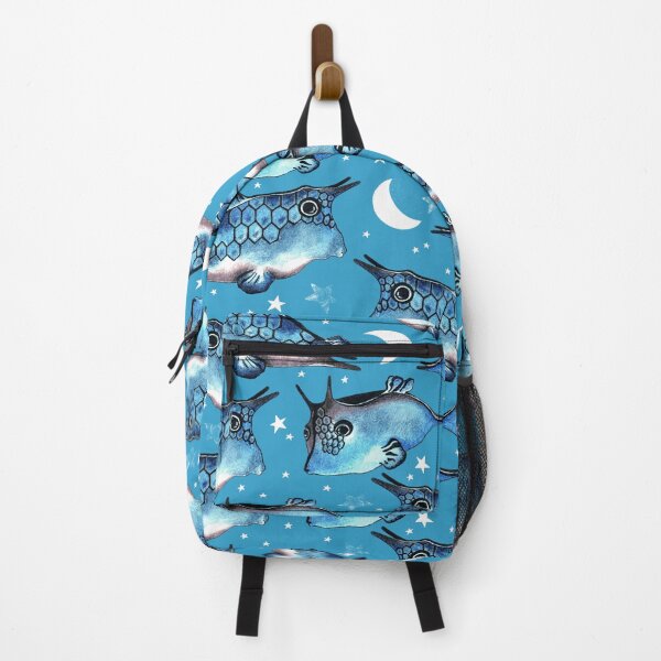 Item preview, Boxfish, Blue on blue background designed and sold by Alex Blud.
