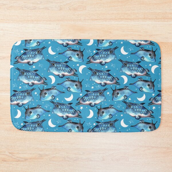 Item preview, Boxfish, Blue on blue background designed and sold by Alex  Blud.