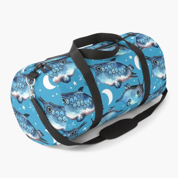 Item preview, Boxfish, Blue on blue background designed and sold by Alex  Blud.