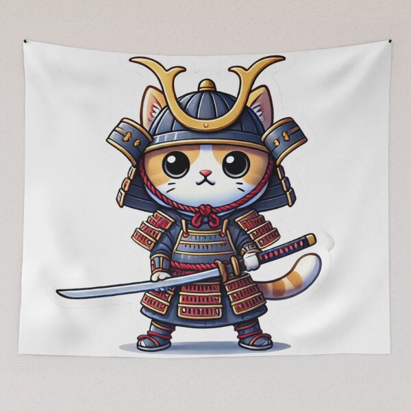 Item preview, Samurai Kitten Hero designed and sold by NhongPorchi.