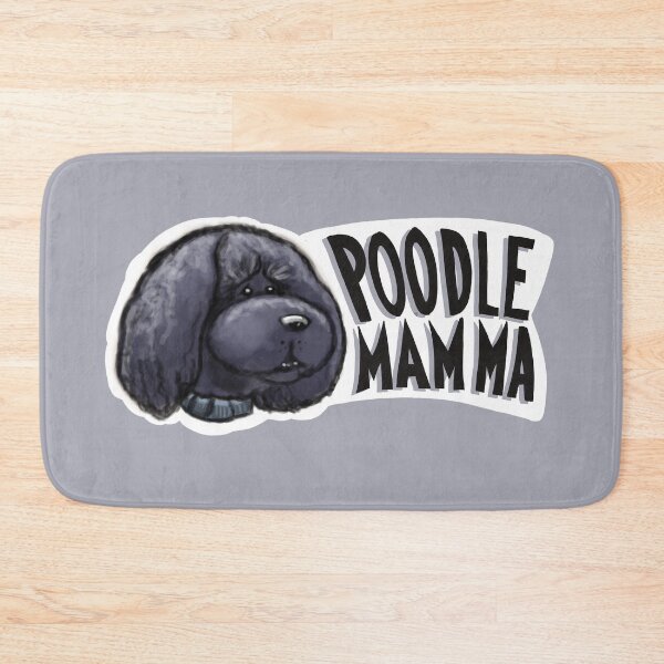 Item preview, Poodle Mamma Black Poodle Head Sticker designed and sold by CreateForDogs.